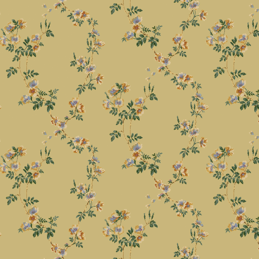 repeat pattern example of 2D-107-D wallpaper in Sage, click to enlarge