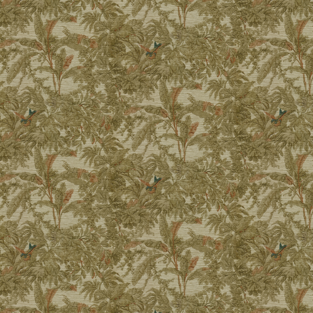 repeat pattern example of 2D-122-C wallpaper in Olive, click to enlarge