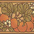 Apple Blossom Frieze in Sienna