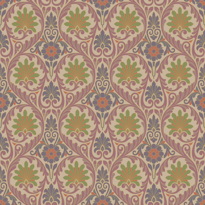 Carnaby wallpaper in Chromadelic