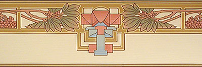 Newbury Frieze and Border - Discontinued, limited quantities - Thatch, click to enlarge