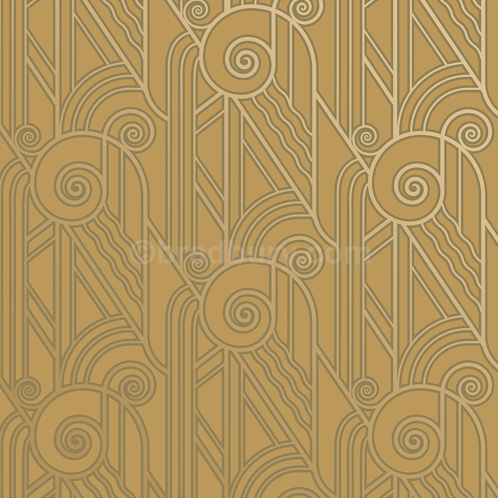 Volute - Old Gold wallpaper pattern
