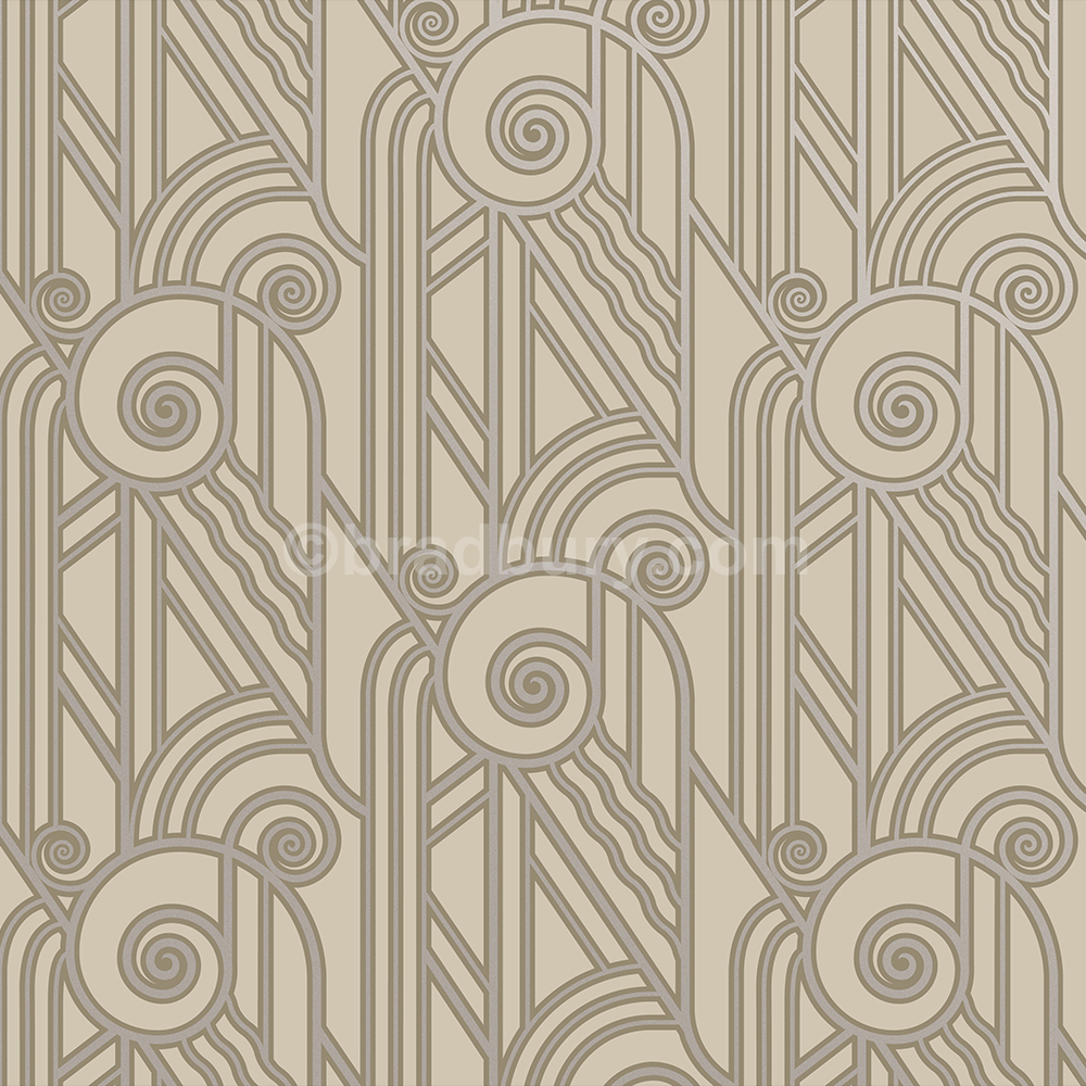 Volute - Platinum wallpaper pattern