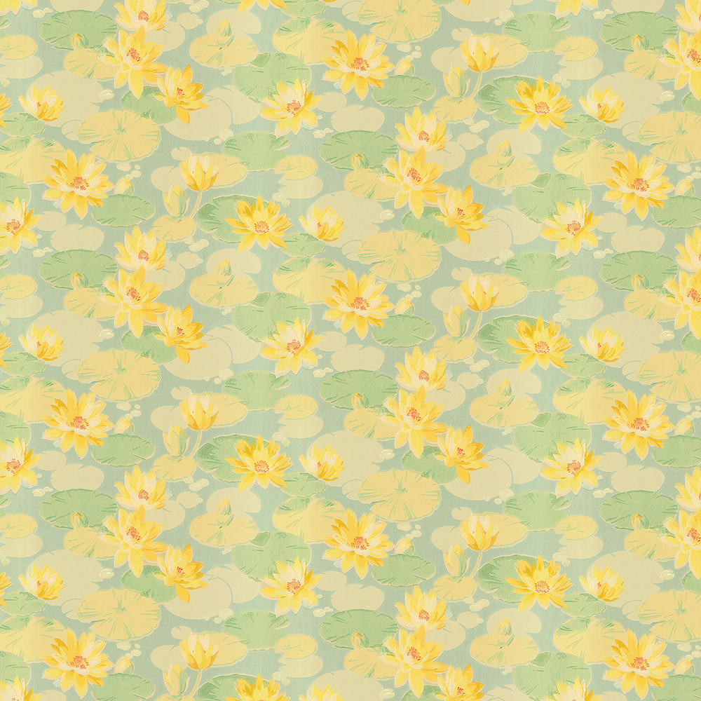 repeat pattern example of 3D-101-B wallpaper in Yellow, click to enlarge