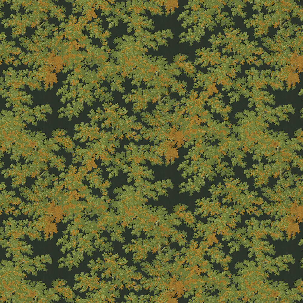 repeat pattern example of 3D-134-B wallpaper in Green, click to enlarge