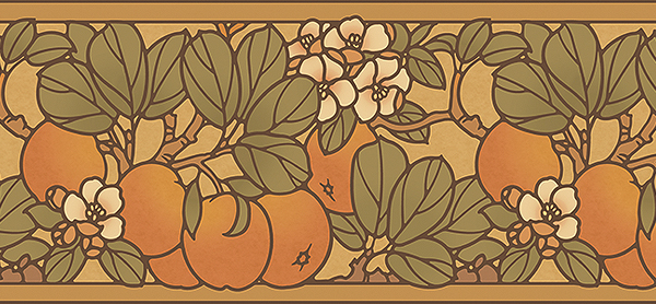 8-inch Apple Blossom Frieze