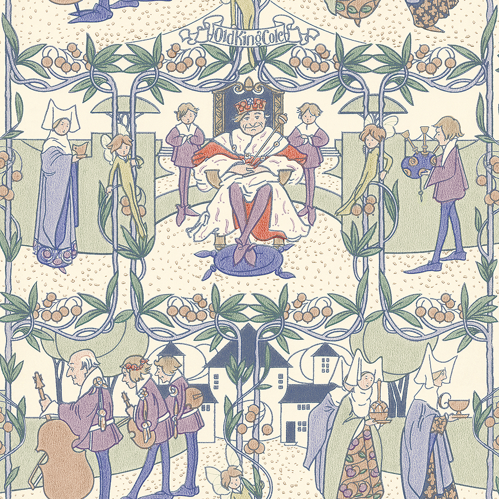 Old King Cole wallpaper pattern